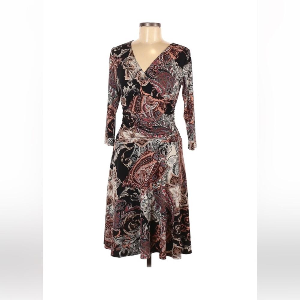 Rekucci floral‎ paisley dress, size 6